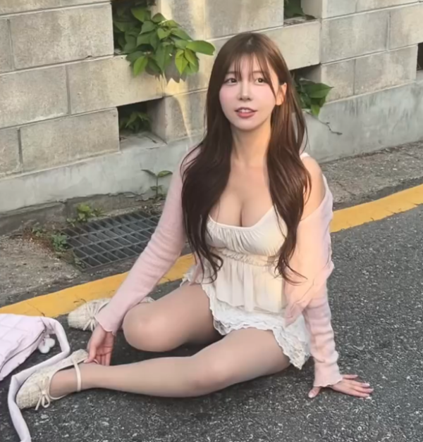 길바닥에서~