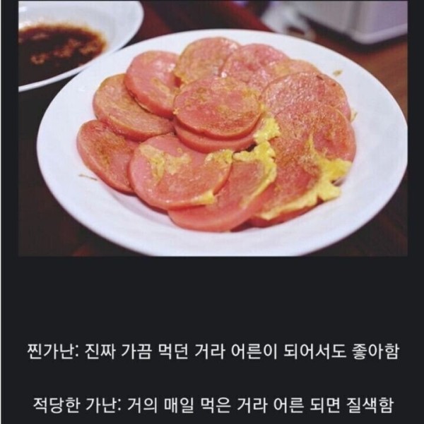 찐 가난과 적당한 가난 ㅋㅋㅋ