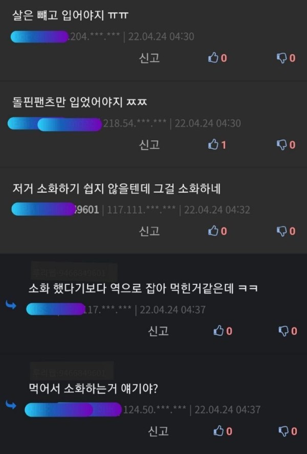 어느 대학생의 돌핀팬츠 후기